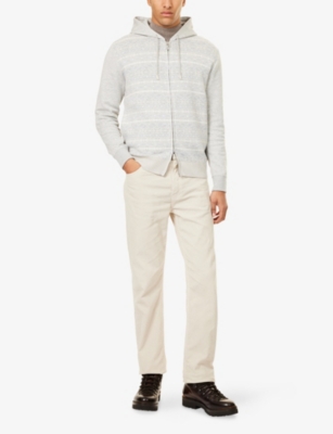 ELEVENTY: Contrast-Texture Regular-Fit Wool Hoodie