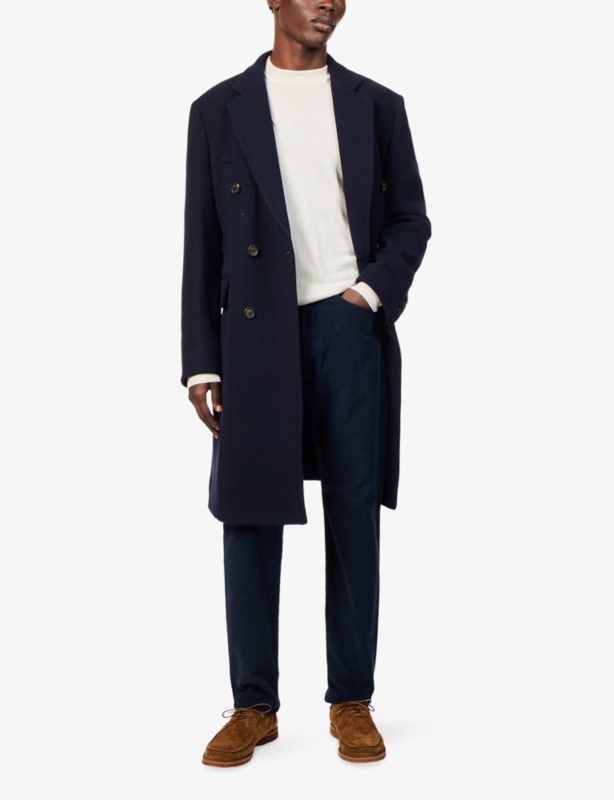 Crewneck Long-Sleeves Silk-Wool Blend Jumper