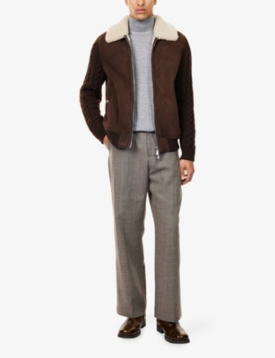 ELEVENTY: Gauge Quarter-Zip Wool Polo Top