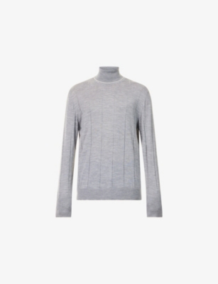 ELEVENTY: Gauge Quarter-Zip Wool Polo Top