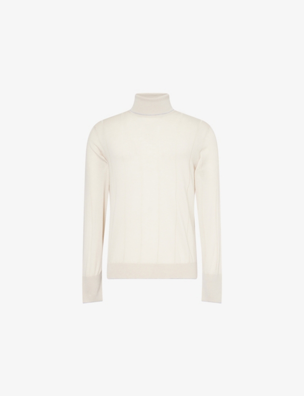Gauge Quarter-Zip Wool Polo Top