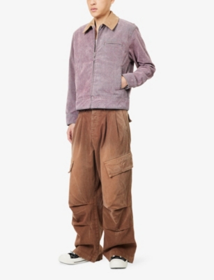 NAHMIAS: Flocked Classic Boxy-Fit Cotton Blend Jacket