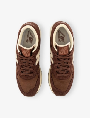 New Balance Mens Rich Oak 475 Suede And Mesh Trainers In Multi