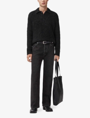 ALLSAINTS: Sonny Brushed-Texture Stretch-Knit Jumper