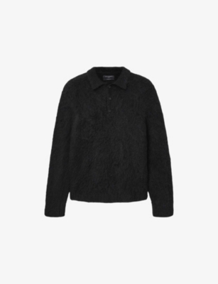 ALLSAINTS: Sonny Brushed-Texture Stretch-Knit Jumper