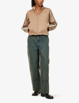 OBEY: Astrid Striped Cotton-Canvas Jacket