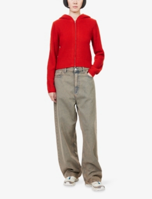 OBEY: Glenda Zip-Up Knitted Jumper