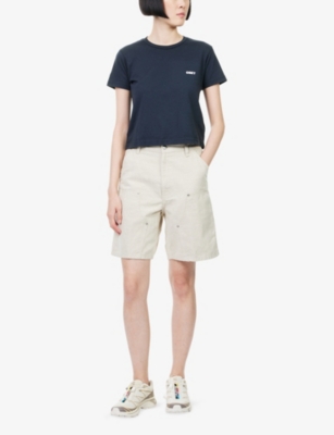 OBEY: Obey Visual Studios Logo-Print Cotton T-Shirt