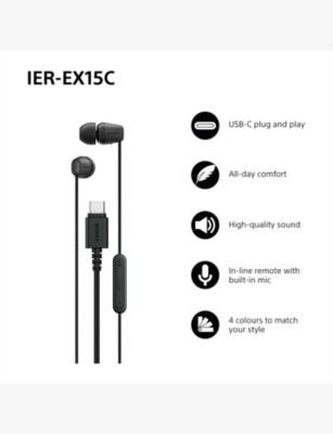 SONY: USB C Wired Earbuds with Mic