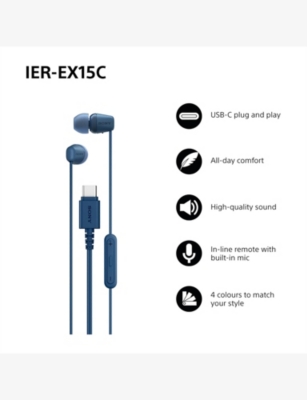 SONY: USB C Wired Earbuds with Mic