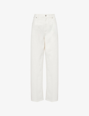 VICTORIA BECKHAM: High-Rise Wide-Leg Denim Jeans