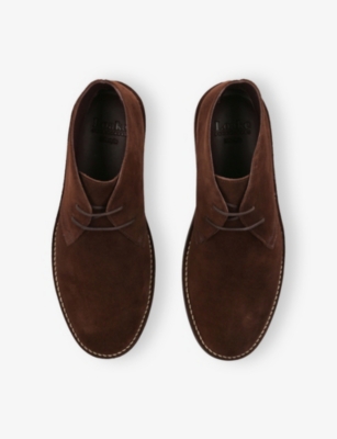 Loake Mens  Sahara Suede Boots In Brown