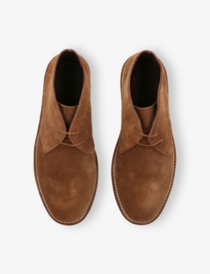 Loake Mens  Sahara Suede Boots In Brown