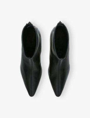 DEAR FRANCES: Topo Leather Ankle Boots