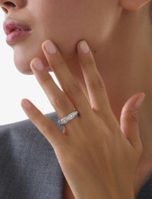 PIAGET: Possession 18ct White-Gold And 0.15ct Brilliant-Cut Diamond Ring