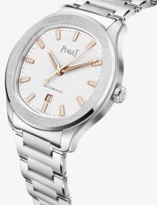 PIAGET: Polo Stainless-Steel And 0.07ct Diamond Automatic Watch 36mm