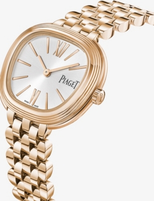 PIAGET: Sixtie 18ct Rose-Gold Quartz Watch 29mm