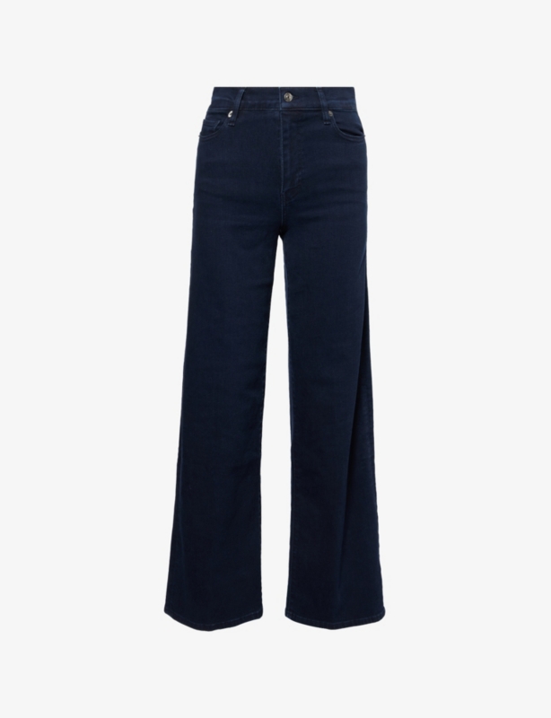 Le Slim Palazzo Wide-Leg Stretch-Denim Blend Jeans