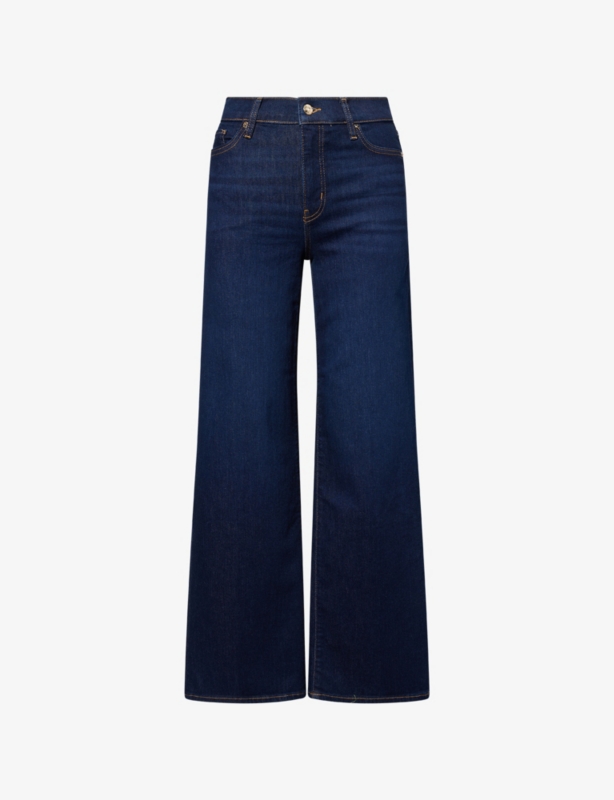 Le Slim Palazzo Wide-Leg Stretch-Denim Blend Jeans