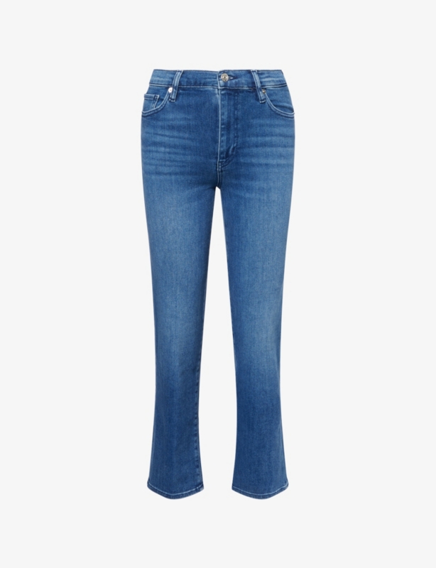 Le Sleek Straight-Leg Stretch-Denim Blend Jeans