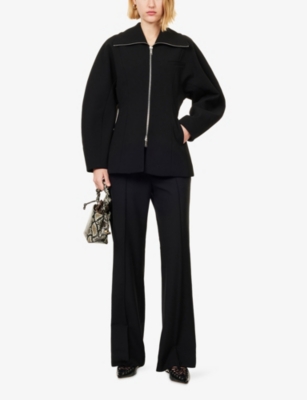 FRAME: The City Straight-Leg Stretch-Woven Trousers