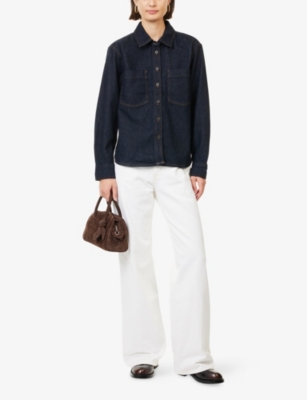 FRAME: The Polished Long-Sleeves Denim Shirt