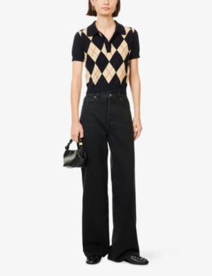 FRAME: The Collegiate Wide-Leg Denim Jeans