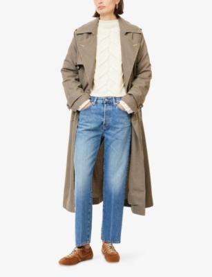 FRAME: The Vertical Crop-Leg Denim Jeans