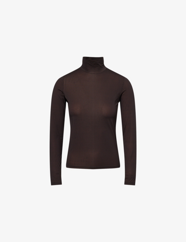 The Hosiery Turtleneck Stretch-Woven Top