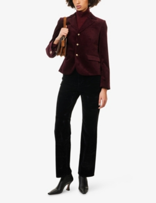 FRAME: The Velvet Smart Cotton-Blend Blazer