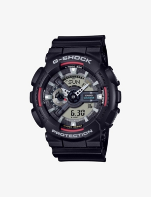 G-shock Mens Ga-110rl-1aer Resin Quartz Watch Black In Black
