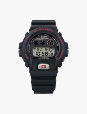 G-shock Mens Black Dw-6900tr-1er Resin Quartz Watch In Black