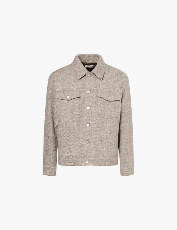 Tweed Wool And Alpaca Trucker Jacket