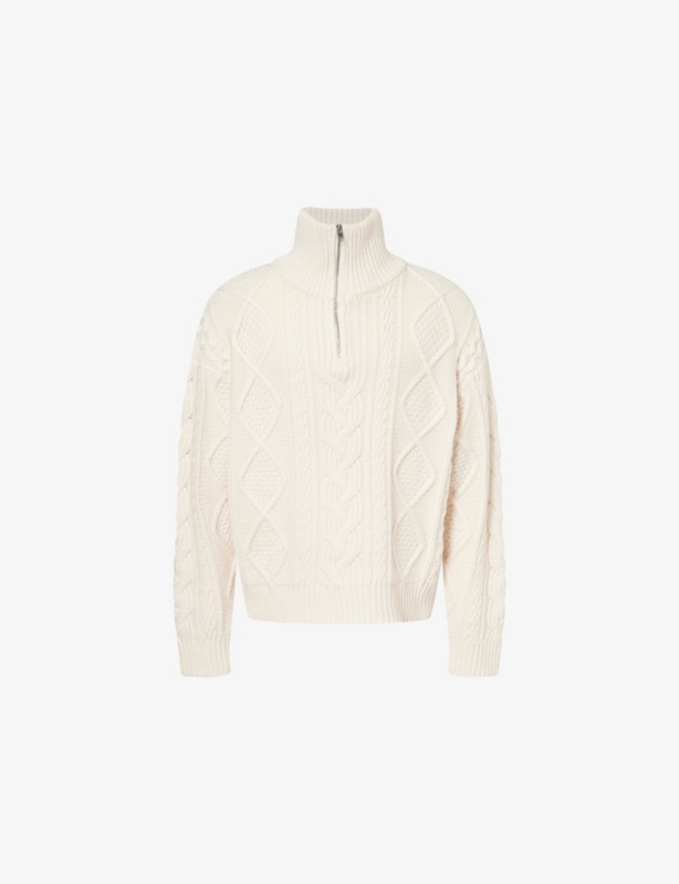 Chunky Cable-Knit Wool And Cashmere Jumper