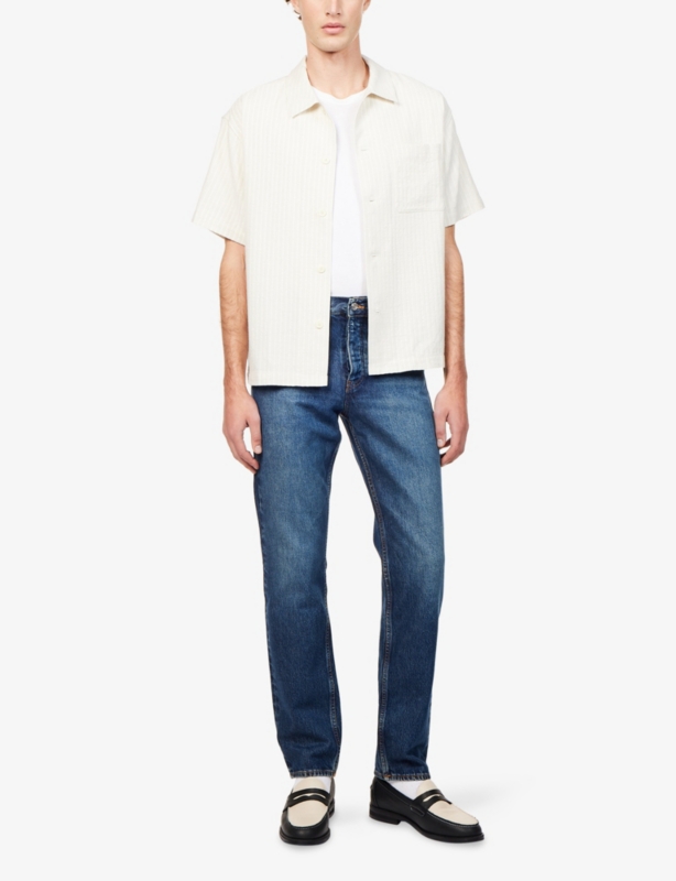 The Straight Mid-Rise Denim Jeans