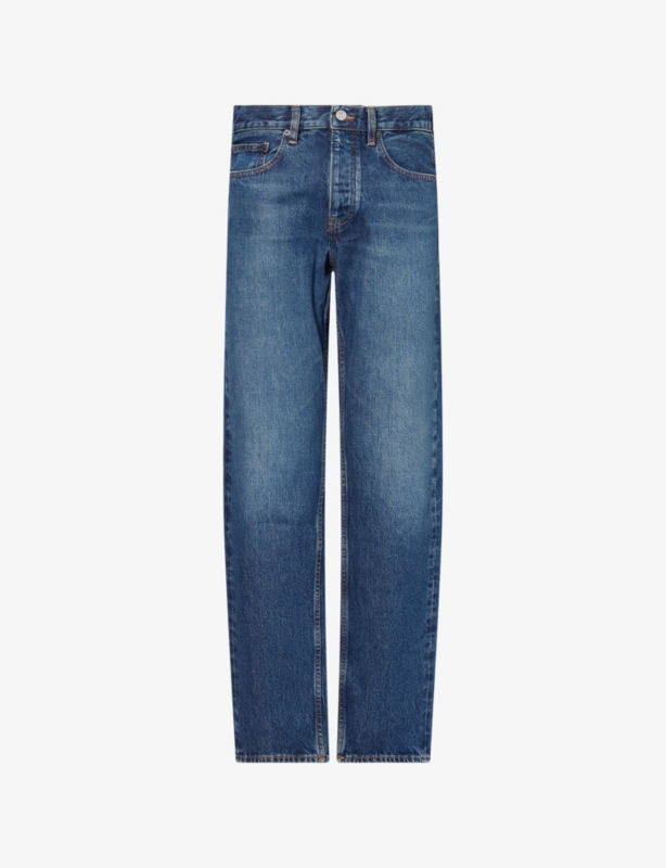 The Straight Mid-Rise Denim Jeans