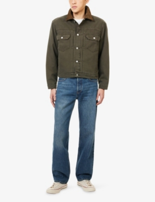 FRAME: Relaxed-Fit Straight-Leg Denim Jeans