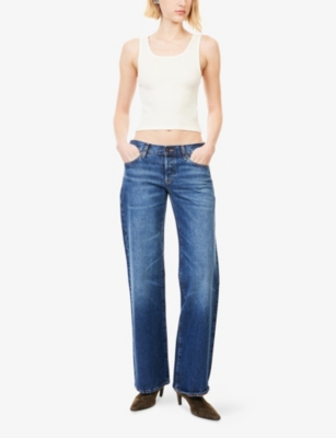 FRAME: FRAME x Amelia Gray The Ghost Cotton-Blend Tank Top