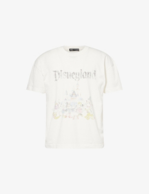 COLE BUXTON: Disney x Cole Buxton Disneyland Graphic-Print Cotton T-Shirt