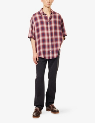 Neuw Mens Black Lou Straight-leg Denim-blend Jeans In Gray