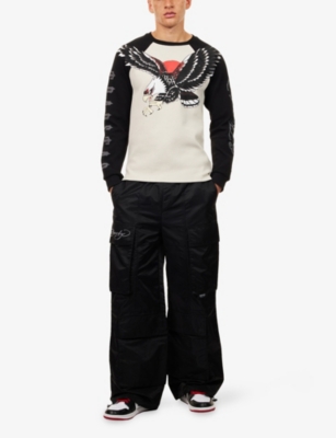 TRAPSTAR: Trapstar x Ed Hardy Waffle Cotton Blend Top