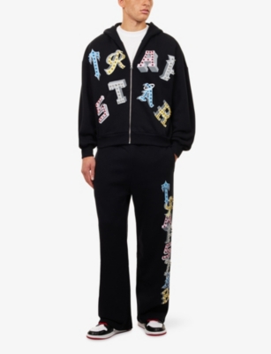 TRAPSTAR: Wildcard 2.0 Embellished Cotton-Jersey Hoody