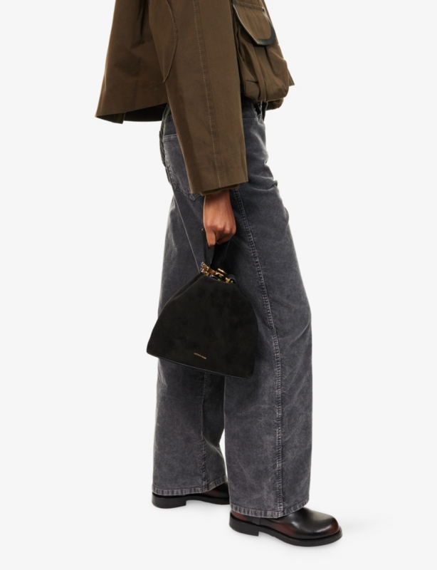 Swing Suede Clutch Bag