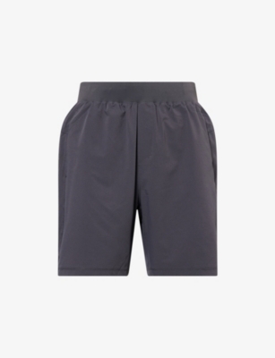 Condition Mens Graphite Core Branded-waistband Woven Shorts In Gray