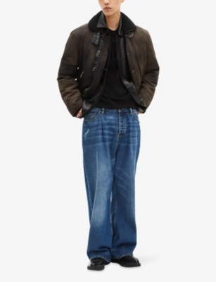 THE KOOPLES: Sherpa-Collar Straight-Cut Down Jacket