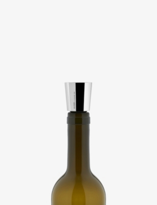 Alessi Eugenia Chrome-plated Steel Wine Stopper In Silver