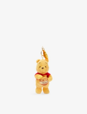 The Disney Store At Selfridges Womens Multi-coloured Christmas Pooh Soft Toy Keychain In Multi