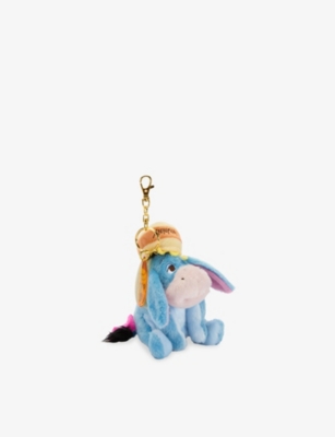 The Disney Store At Selfridges Womens Multi-coloured Christmas Eeyore Soft Toy Keychain In Multi