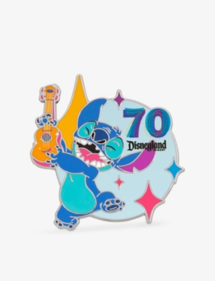 The Disney Store At Selfridges Multi-coloured Disney 70th Anniversary Of Disneyland Resort Lilo & Stitch Metal Pin Badge In Multi