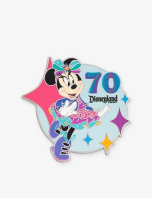 The Disney Store At Selfridges Multi-coloured Disney 70th Anniversary Of Disneyland Resort Minnie Metal Pin Badge In Multi